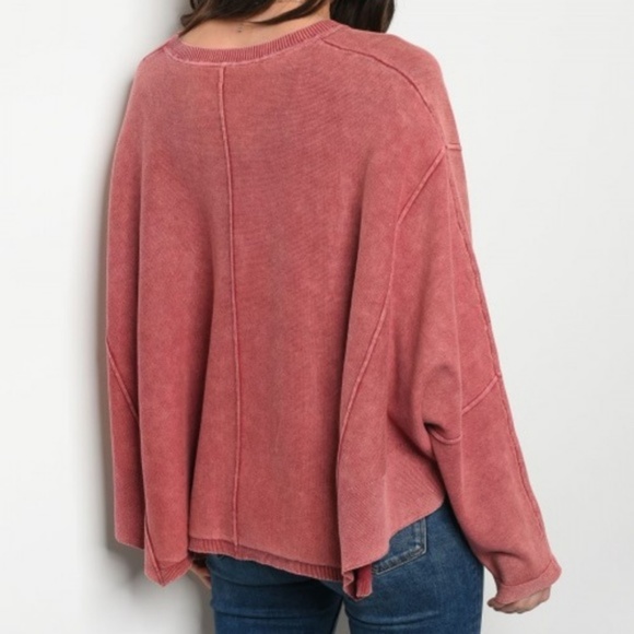 * SOLD OUT * Faded Oversized Boyfriend Sweater - Picture 2 of 4